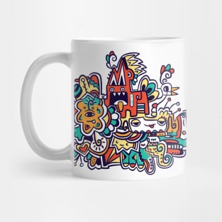 Abstract animal doodle Mug